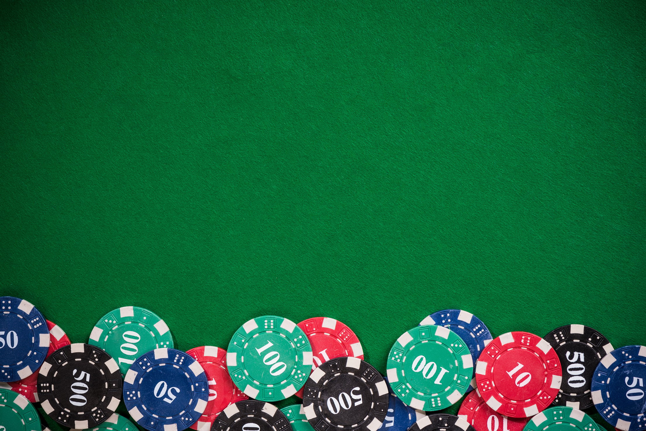 Poker Casino Chips Border Background